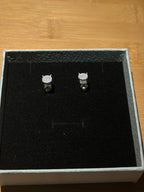 Moissanite Cubic Stud Earrings