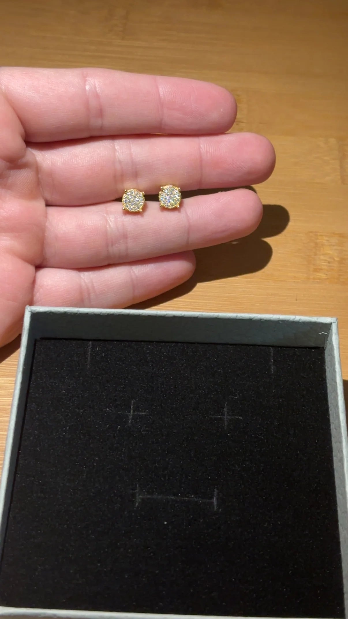 Moissanite Cubic Stud Earrings