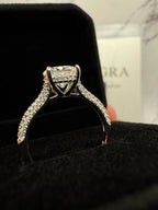 Moissanite Round Cut Ring
