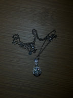 Sliver & Moissanite Circle Pendants