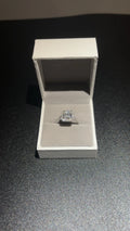 Sliver & Moissanite Cubic Ring