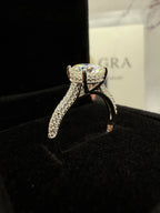 Moissanite Round Cut Ring