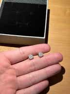 Moissanite Cubic Stud Earrings