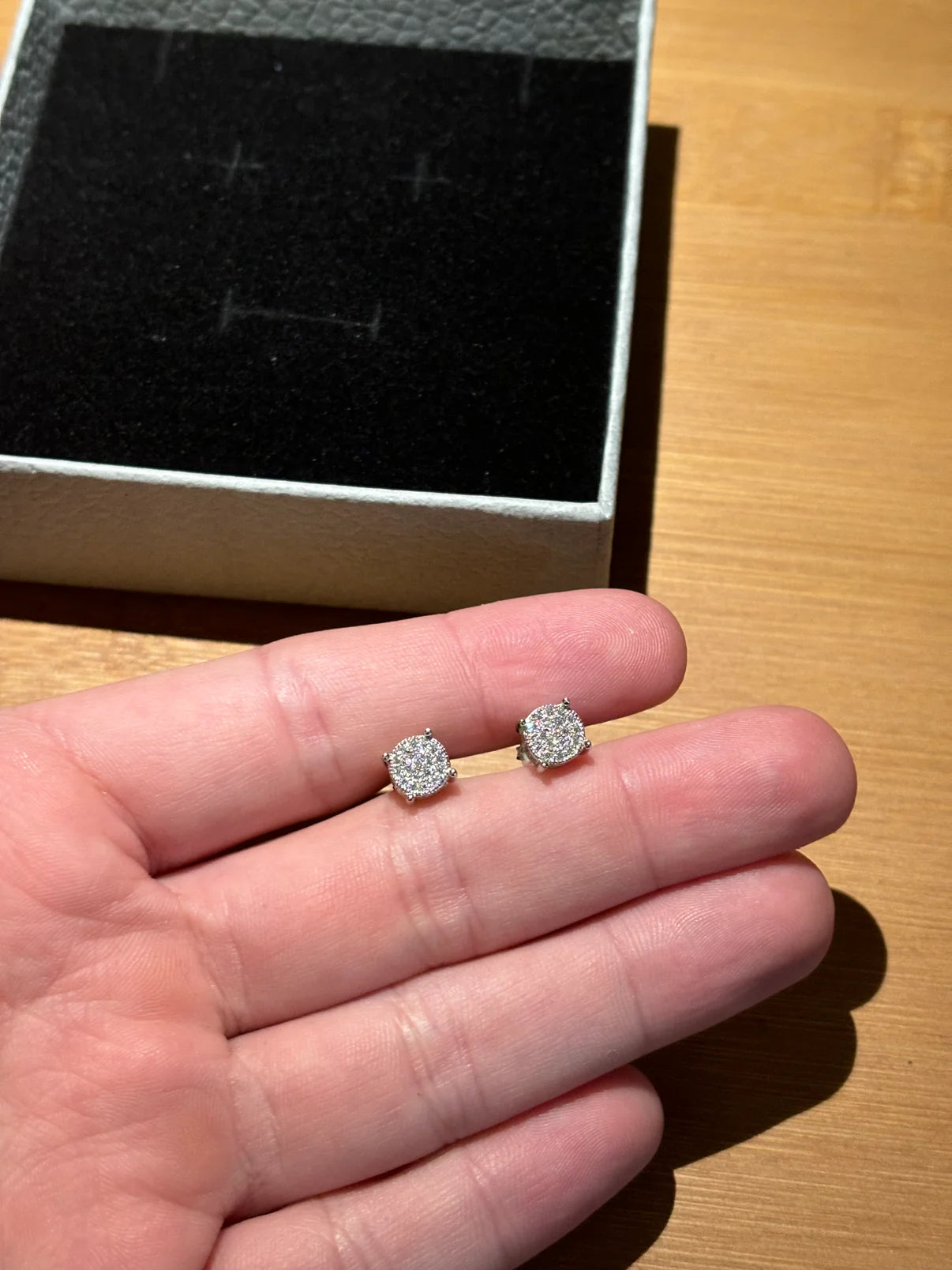 Moissanite Cubic Stud Earrings