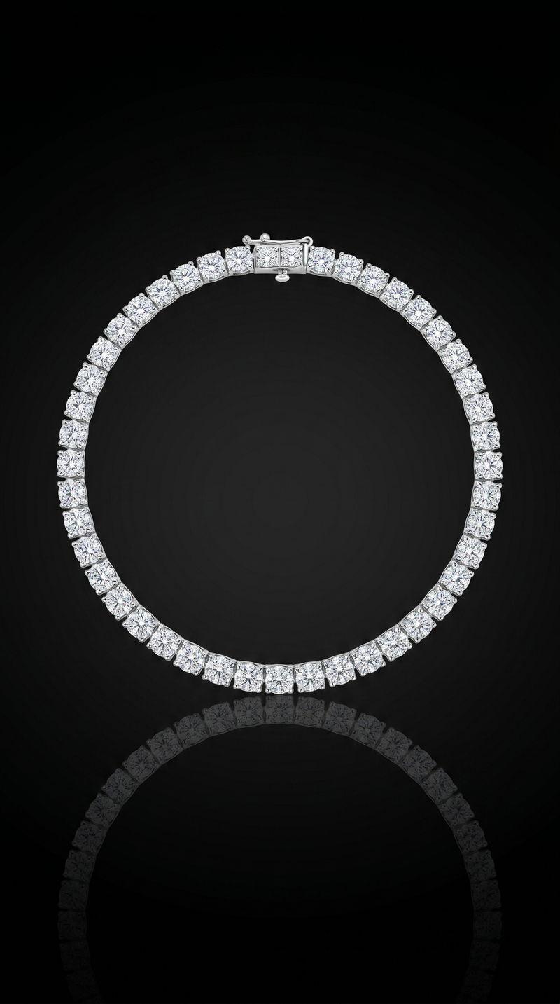 Aurivelle's Moissanite Bracelet -Diamond-Like Shine| GRA Certified
