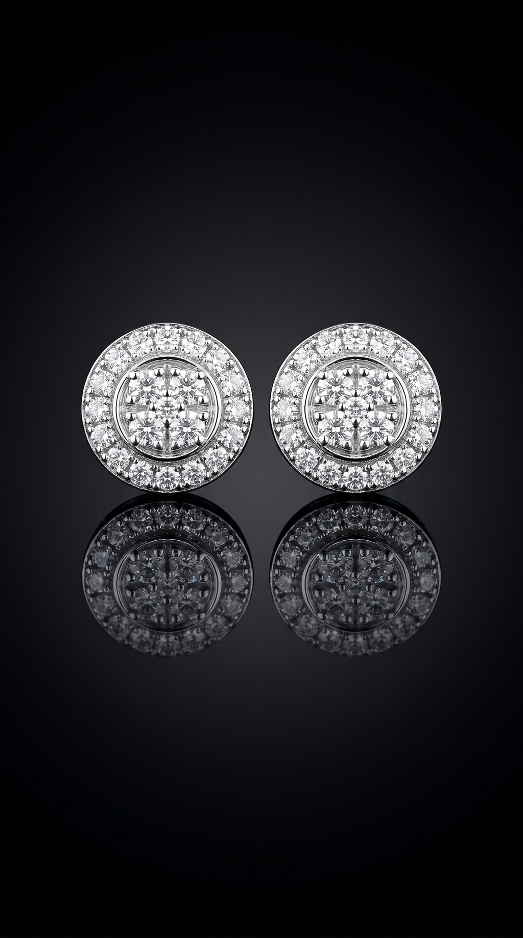 Aurivelle's 925 Sterling Silver & VVS Moissanite Circle Earrings -Diamond-Like Shine| GRA Certified