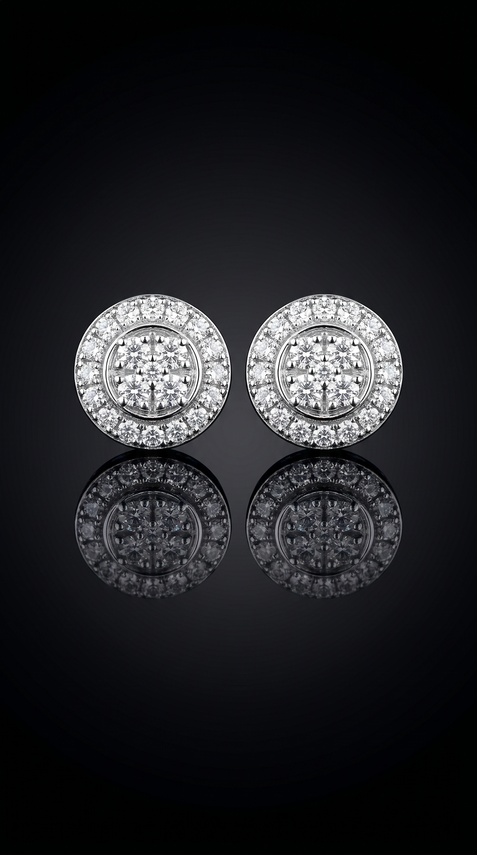 Aurivelle's 925 Sterling Silver & VVS Moissanite Circle Earrings -Diamond-Like Shine| GRA Certified