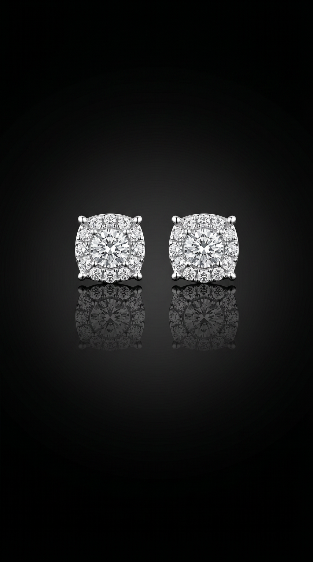 Aurivelle's 925 Sterling Silver & VVS Moissanite Stud Earrings -Diamond-Like Shine| GRA Certified