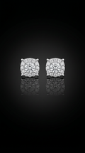 Aurivelle's 925 Sterling Silver & VVS Moissanite Stud Earrings -Diamond-Like Shine| GRA Certified