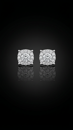 Aurivelle's 925 Sterling Silver & VVS Moissanite Stud Earrings -Diamond-Like Shine| GRA Certified